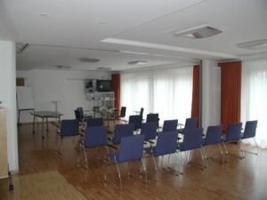 Der Gruppenraum im Gruppenhaus Heringsdorf in Deutschland.