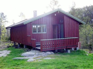 Eine Hütte des Freizeitheims Undeland in Norwegen.