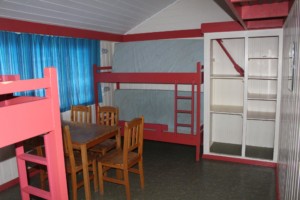 Die Zimmer im Gruppenhaus Lunde in Norwegen.